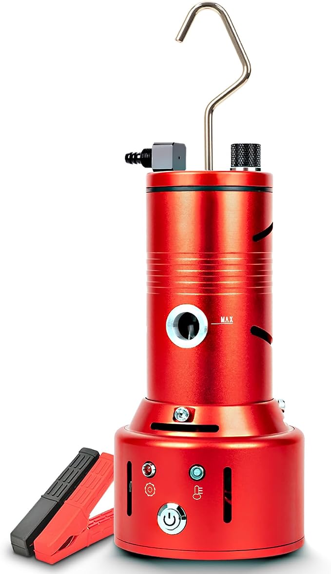 Automotive Smoke Machine Leak Detector, Built-in Air Pump, Evap Smoke Machine Leak Tester for Vacuum Leak Detection, 12V DC Smoke Tester Automotive Tools Kit for Pipe System