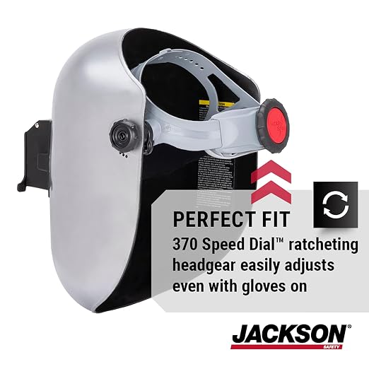 Jackson Safety PL280 Pipeline Welding Helmet - Shade 10 Flip Front Welding Hood - ANSI Z87.1 - Made in USA (Multiple Headgear Styles and Colors)