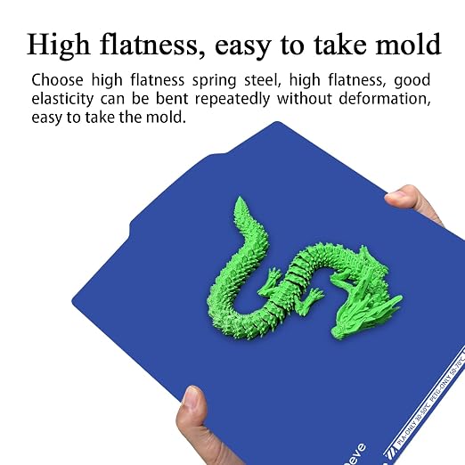 HzdaDeve Cool Plate for Creator 5 Cold Build Plate Double Sided Smooth Board Low Temperature PEI Sheet Heated Bed Spring Steel Platform for Flashforge Creator 5 Pro (No Heating/No Glue)