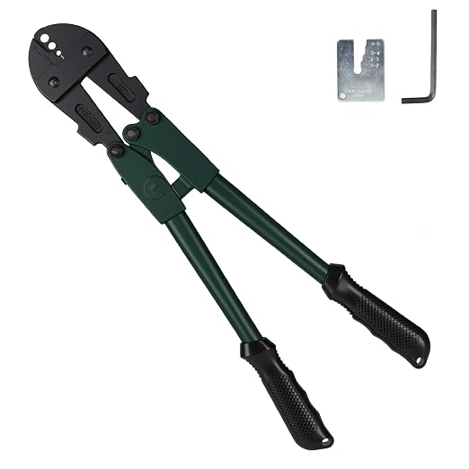 Heavy Duty 4 Slot Crimping Swaging Tool for 3/16" 1/8" 3/32" 1/16" Wire Rope, Hand Swager Crimper for Copper Aluminum Oval Sleeves and Stop Sleeves,Wire Rope, Splicing Wires, Crimp Wrench