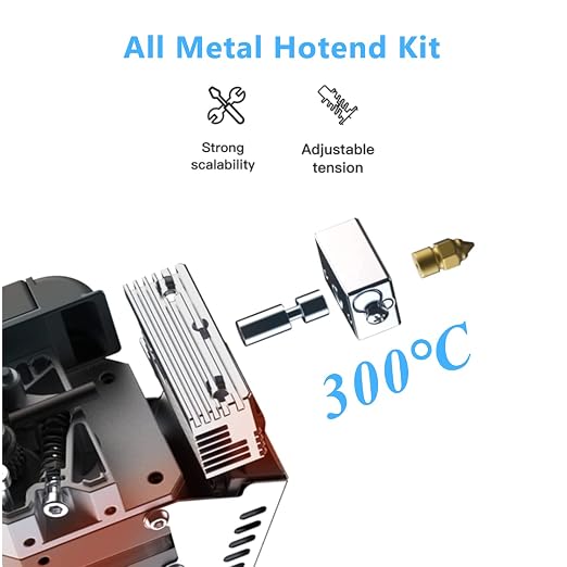 Creality Official Sprite Extruder Pro Kit，Support 300° High Temperature Printing，All Metal Direct Drive Extruder for Ender 3/Ender 3 V2/Ender 3 Pro/Ender 3 MAX 3D Printers