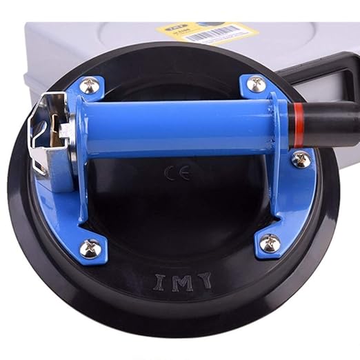 IMT 8" Glass Suction Cup with Metal Handle, Heavy Duty Vacuum Suction Cup Glass Lifter, Granite/Glass/Tiles Lifting Window Replacement, 240lbs Load Capacity with Carrying Case
