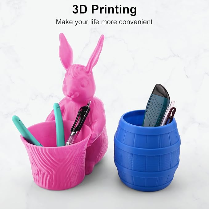 ENTINA 4 Colors PLA 3D Printer Filament for Tina 2, Dimensional Accuracy +/- 0.02mm, 1.75MM 200G 3D Printer Filament Bundle for 3D Printers