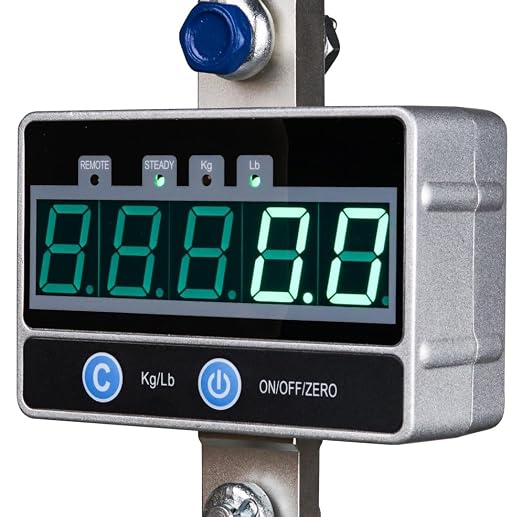 2000KG / 4400LBS 2Ton Digital Crane Scale with Remote, Industrial Heavy Duty Electronic Hanging Scale, LED Display