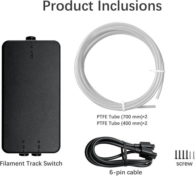 Original Filament Track Switch for Bambu lab H2C X2D, Bambu AMS 2 Pro/HT Eliminate Manual Filamen Re-Grouping,Smart Multi-Color Routing, Automatic Filament Switcher for Bambu Lab Dual Nozzle Printers
