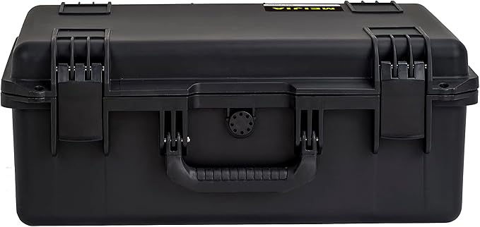 MEIJIA Premium Waterproof Large Hard Camera Case,Hard Protective Case with customizable fit foam,Full Protection with Light&Convenient Design,Elegant Black (21.2"x16.0"x8.3")