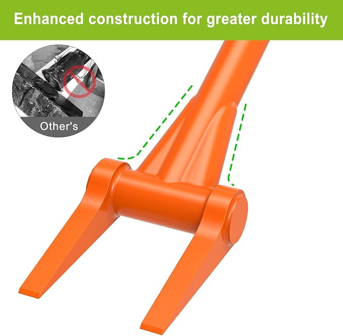Insaga Demolition Tools - 2mm Steel Demo Deck Board Removal Tool for Wood Floors & Drywall Removal - Wrecking Bar for Contractors, Restoration, 58'' Curved Handle for a Good Lever