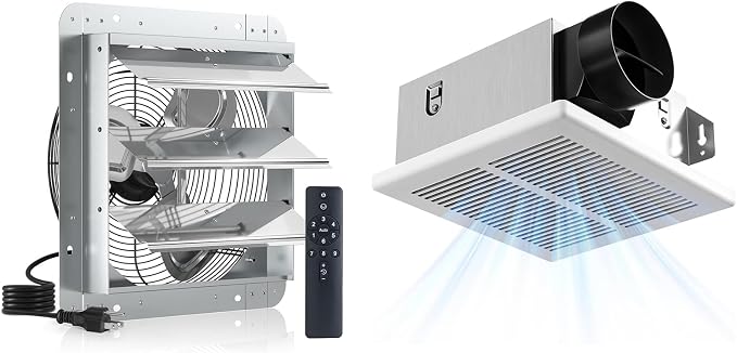 Amico Exhaust Fan,Ventilation Fan for Garage,Greenhouse,Attic,Chicken Coop,Bathroom