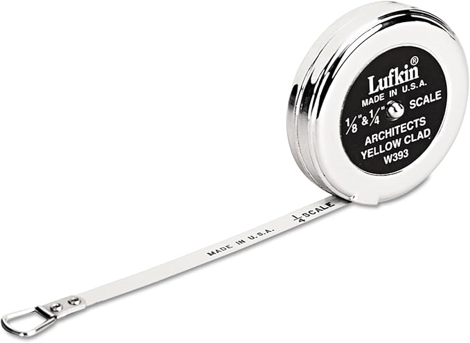Crescent Lufkin 1/4" x 5' Architect's Pocket Scale - W393