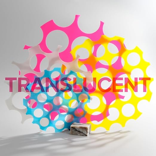 Polymaker Panchroma Translucent PLA Filament 1.75mm, 1kg, Cyan | Neatly Wound, Semi Transparent PLA, Easy Print & Smooth Feeding, Compatible with Bambu Lab & Most 3D Printers