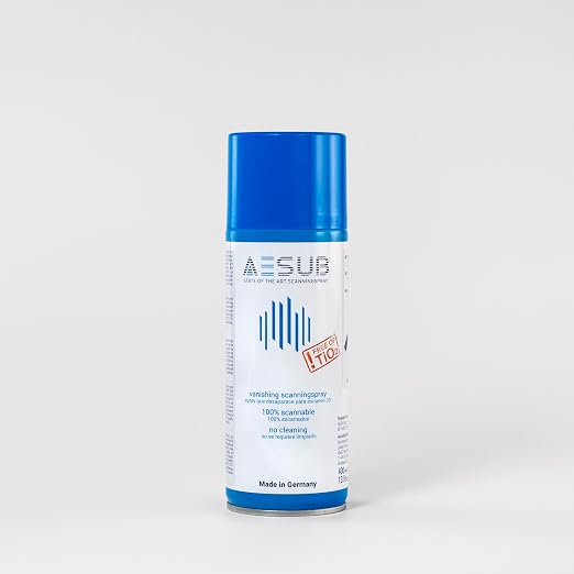 AESUB Blue Spray for 3DMakerpro 3D Scanner, Suitable for Reflective, Transparent Surface or Highly Textured Surfaces 400ml