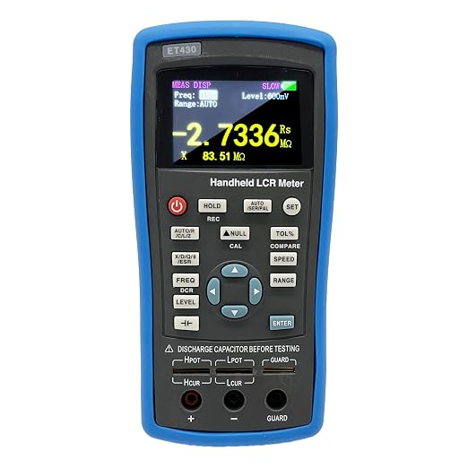 ET430 LCR Meter 100KHz Digital Inductance Capacitance Resistance Testers Electrical Multimeter with Fixed Frequency Points