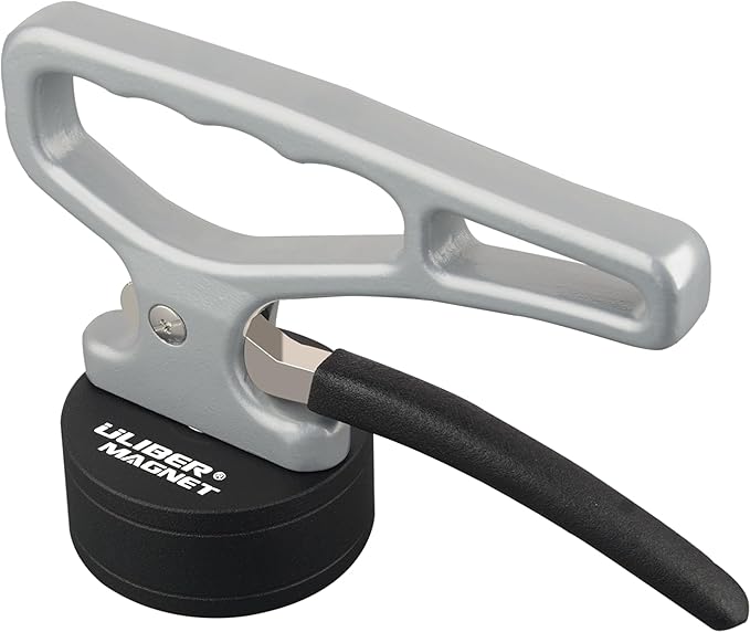 ULIBERMAGNET Heavy Duty Strong Magnetic Pickup Tool,Magnetic Lifting with Quick Release,Portable Material Collector with Ergonomic Handle for Iron Plate,Tool Steel,Laser Cutting