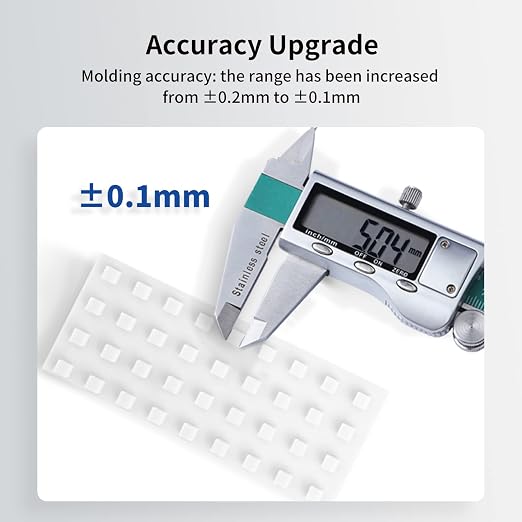 ANYCUBIC Upgraded Standard 3D Printer Resin, 405nm SLA Fast UV-Curing Resin, High Precision & Rapid Photopolymer for 8K Capable LCD/DLP/SLA 3D Printing (White, 1000g)