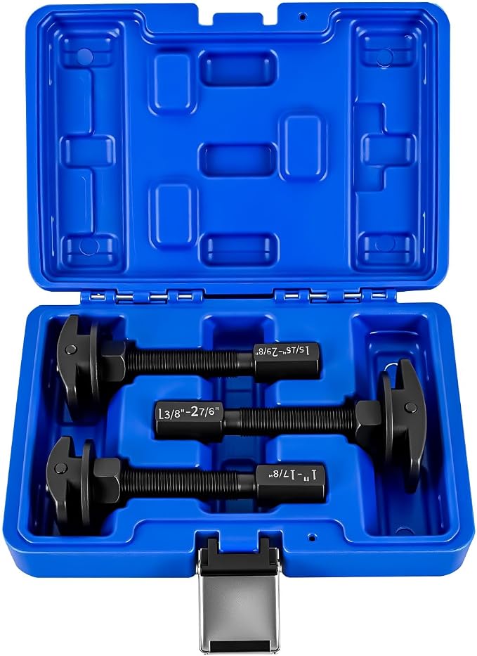 GOOACC 3PCS Rear Axle Bearing Puller Set, Axle Bearing Puller Removal Tool Kit with 3 Sizes 1" to 1-7/8", 1-5/16" to 2-3/8" & 1-3/8" to 2-7/8" Axle Wheel Bearing Removal Tools for Axles Bearings, Blue