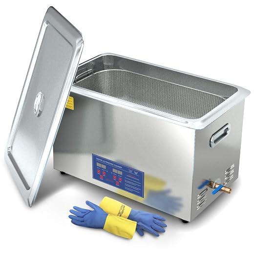 Ultrasonic Parts Cleaner 30L 800W Heated Parts Cleaner for Guns Carburetors Injectors Jewelry Large Capacity Use in Automotive and Firearm Industry Commercial Cleaning Machine Upgrade
