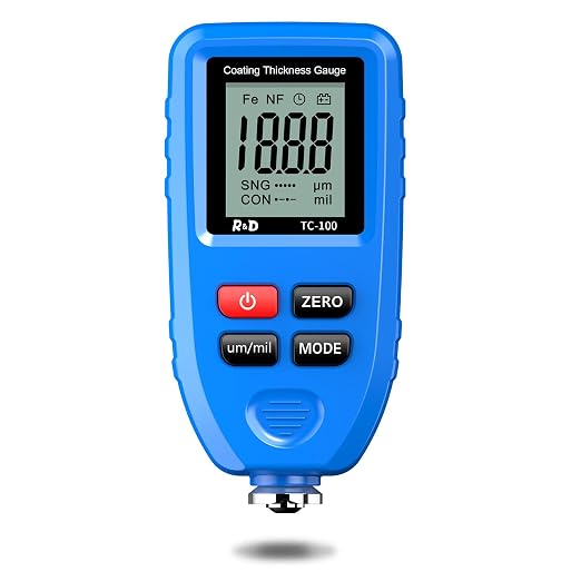 Car Coating Thickness Meter, Paint Mil Thickness Gauge,Blue | For Used Car Buyers, Check Original Coating, Auto Paint Meter
