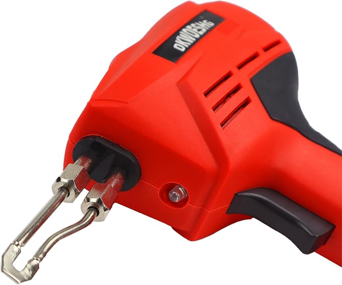 100W Soldering Gun Kit, Instant-Heat 120V AC with 700°F Max Temp, Trigger Activated with Work Light, Includes 2 Tips, Solder, Hex Wrench & Plastic Case