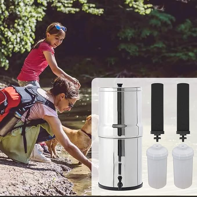 Water Filter Replacement Compatible with Berkey® Water Filter System, IT'S PURE EXPERT Replacement for BB9-2® Filter & PF-2® Fluoride Filters, 4PCS
