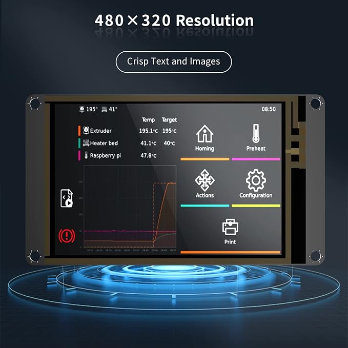 BIGTREETECH TFT35 SPI V2.1 Graphic Smart Display Compatible BTT Manta M8P/M4P/M5P, Manta E3EZ Control Board + CB1 Support Running Klipper Firmware DIY Upgrade 3D Printer