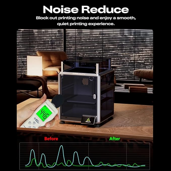 Creality Official K1 SE K2 SE Enclosure,Professional Dustproof Tent Constant Temperature Protective Cover Noise Reduce Transparent Tent for K1 SE /K2 SE 3D Printer