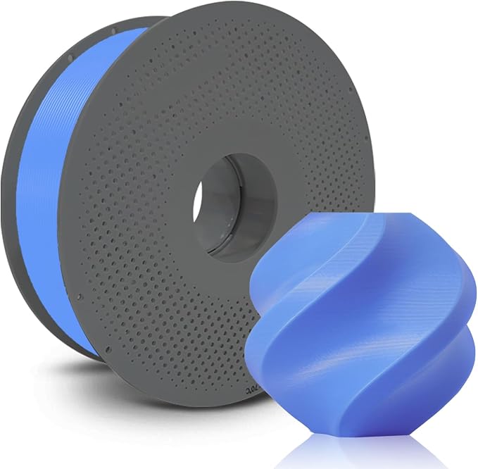 Bamboo TPU for AMS 3D Printer Filament, Multi-Color High-Speed Printing Soft Flexible Filament with RFID for Bambu Lab H2,A1,A1MINI,X1,P1 All Series AMS 1KG +/- 0.03mm (Blue 53600)