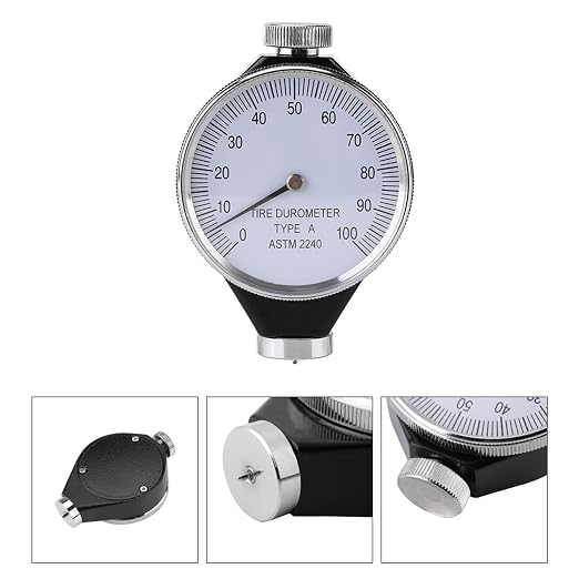 Mohs Durometer Tester, Shore Type A/O/D Rubber Tire Durometer Hardness Tester 10-90HA (Type A)