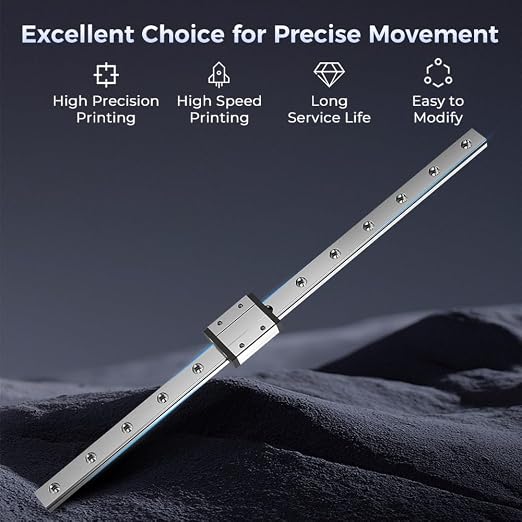 Creality Official Ender 3 Linear Rail Kit X-axis Rail Guide MGN12C 12.6" Length with Mount Bracket Support Sprite Pro kit Compatible with Creality Ender3 Ender 3 Pro Ender 3 V2 3D Printers