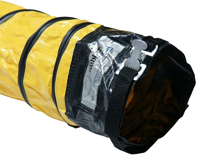 Rubber-Cal "Air Ventilator Heavy-Duty" Ventilation Hose (Fully Extended) - 6-Inch by 25-Feet