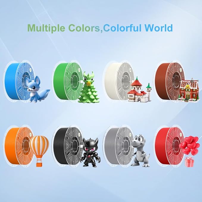 Creality Hyper PLA Filament 1.75mm Brown 1KG, RFID 3D Printer Filament for High Speed 30-600mm/s, PLA Filament Support CFS, Fits for K2 Plus Combo and Most 3D Printers 1kg(2.2lbs)/Spool