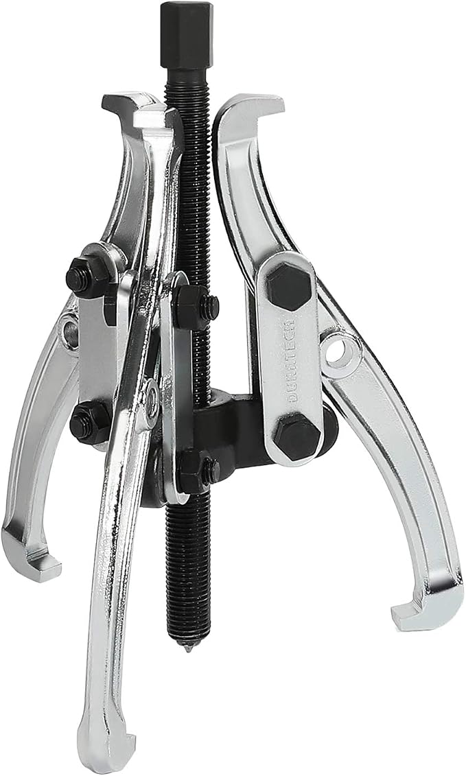 DURATECH 6-Inch 3-Jaw Gear Puller, Removal Tool for Gears, Pulleys, Bearings and Flywheels, Fully Assembled, CR-V Steel