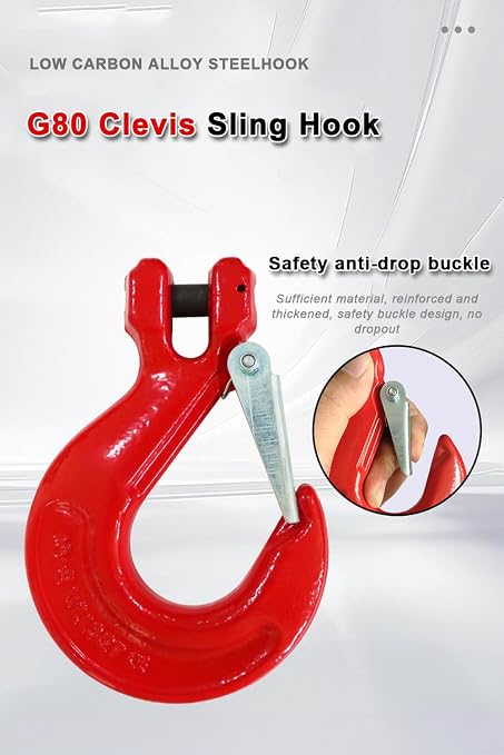 Chain Sling 6613 lbs 5/16 Inch x 10 Ft Chain Slings for Engine Hoist 2 Legs Heavy Duty Lifting Chains with Adjustable Hooks for Industrial Engine Hoist【3ton】