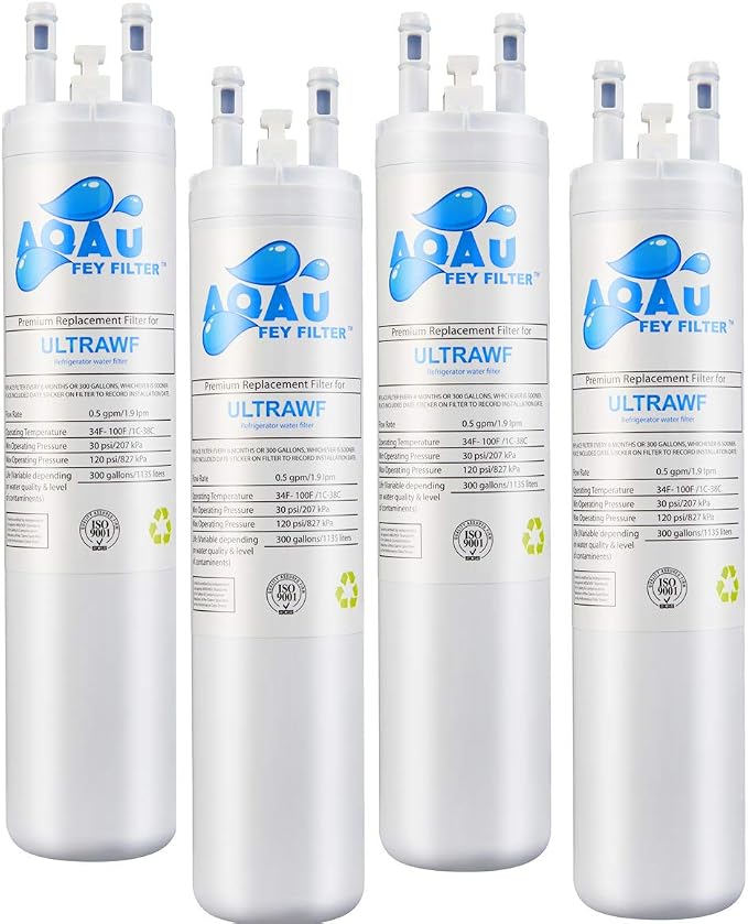 UL TRAWF Water Filter Replacement for UL TRAWF, Pure Source Ultra, Ken More 9999, 46-9999 Water and Ice, 3 Pack, Height 11 inches (4 Packs)