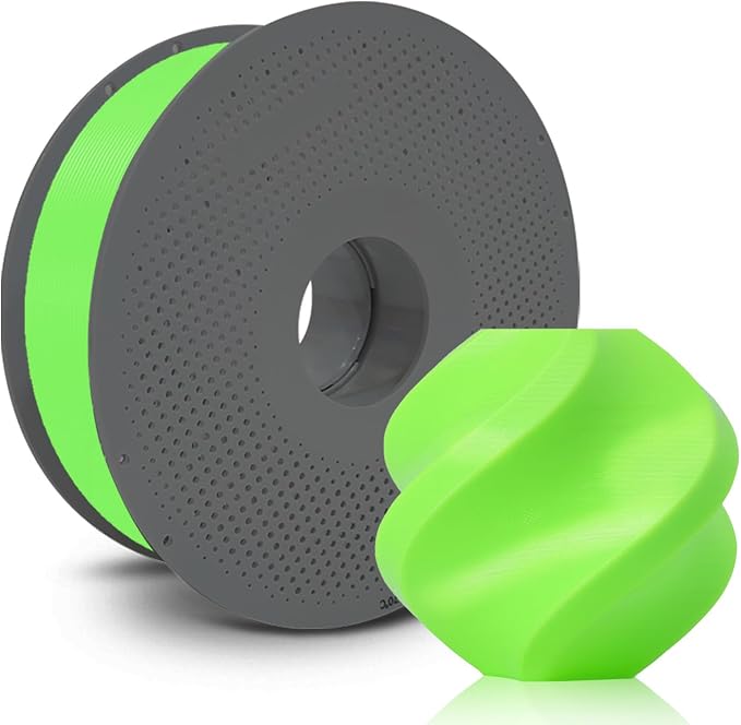 Bamboo TPU for AMS 3D Printer Filament, Multi-Color High-Speed Printing Soft Flexible Filament with RFID for Bambu Lab H2,A1,A1MINI,X1,P1 All Series AMS 1KG +/- 0.03mm (Neon Green 53500)