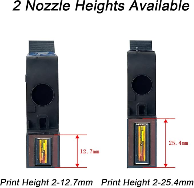 Original Black Ink Cartridge ER521, 72ml Quick Dry Solvent Ink Replacement for 1inch/25.4mm Handheld Inkjet Printer E15-1 /E16-1 /E11-1 /E50