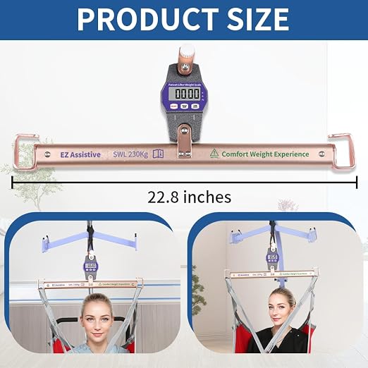 EZ Assistive Patient Weight Scale for Bedridden Patient,Universal Lift Scale for Hospital or Home Care,Safe Weight Load 500LBS