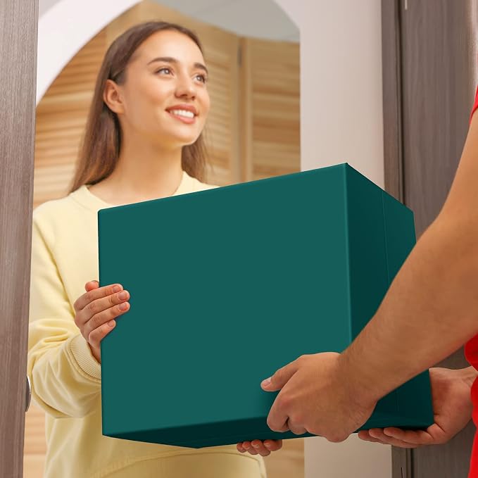 Fuxury Large Poly Mailers 24x24 Inch 50 Pcs, Waterproof XL Shipping Bags for Clothing, Strong Adhesive Packaging Shipping Envelopes, Self Sealing Mailers Plastic Mailing Bags for Business,Forest Green