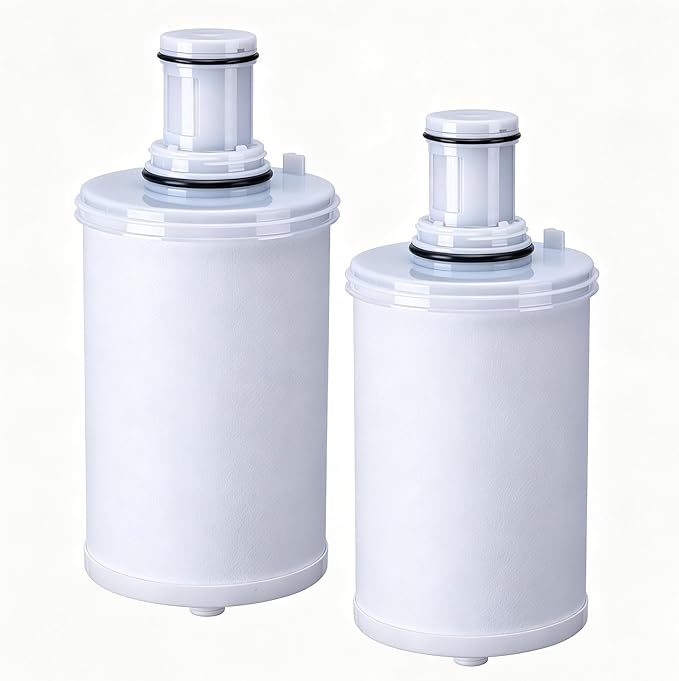 2 Pack 100186 Original Water Filter Replacement Cartridge Compatible with Amway Espring,3-in-1 Filter, Improving Water Purity