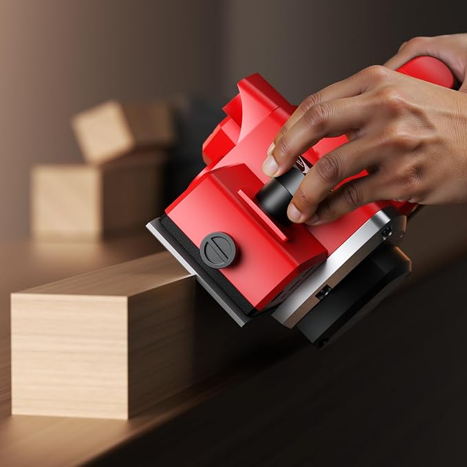Cordless Planer for Milwaukee 18V MAX Battery, 3-1/4 Inch Power Planer with Brushless Motor, 30000CPM, 2mm Cut Depth, Wood Planer for Carpentry Home DIY Woodworking(No Battery)