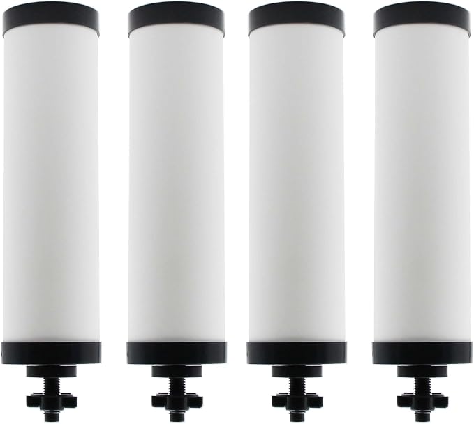 【Upgraded】Renami Filter Replacement for Berkey® BB9-2® Black Filters | Compatible with Berkey® Travel, Large, Royal, Crown Series, Repeatable Cleaning Filters, Pack of 4