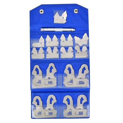 Radius Gauge Set 17PCS Stainless Steel, 1/64 to 1/2 Inch Precision Radius Gauges Measuring Tool for Machinists, Engineers, Metalworkers Woodworking.
