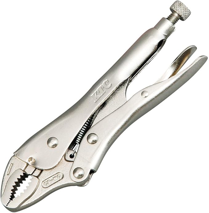 KYOTO TOOL (KTC) Locking Pliers Curved Chin (with Wire Cutter) 130WR
