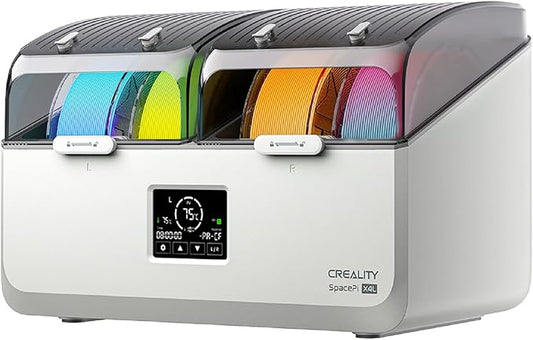 Creality Space Pi X4L Filament Dryer 4 Spool 3D Printer Dry Box with Dual Independent Heating Chambers 45–75°C Drying Timer Built-in Desiccant PLA PETG ABS TPU Nylon Compatible