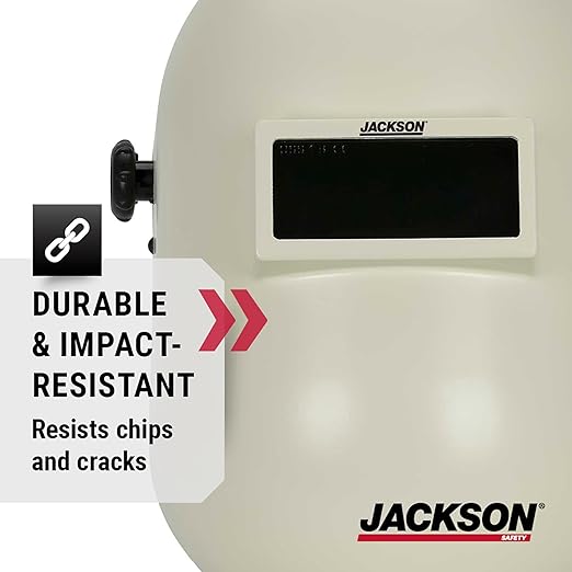 Jackson Safety PL280 Pipeline Welding Helmet - Shade 10 Flip Front Welding Hood - ANSI Z87.1 - Made in USA (Multiple Headgear Styles and Colors)