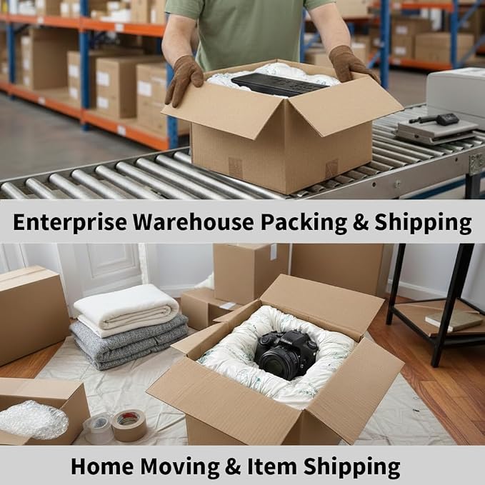 16 Pcs Expanding Packing Foam, Protective Packaging Foam for Shipping Fragile Items, Protects PC, Electronics, Glassware, Pottery & Irregular Shapes, 14”x16”