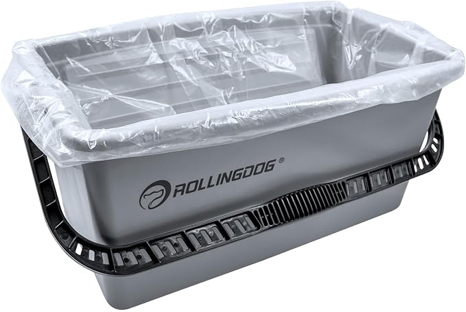 ROLLINGDOG Exclusive Paint Bucket Liners - for Use with ROLLINGDOG 18 Inch Paint Roller Kit (Pack of 5)