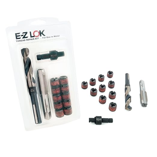 E-Z LOK EZ-450-4 Threaded Inserts for Metal; M4-0.7 Installation Kit, Steel, Black Oxide