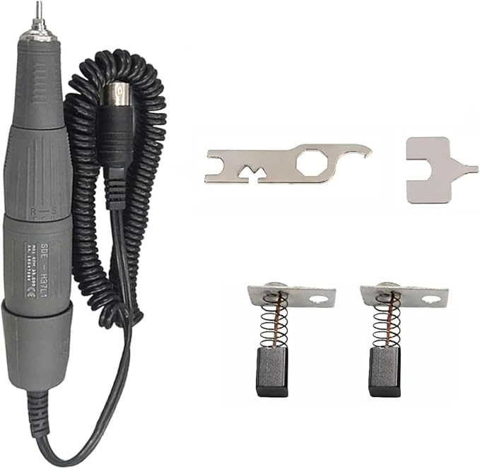 N3 Marathon Micromotor Polisher with 35K RPM Micro Motor Handle Jewelry,Ceramics,Silicone,Glasswork,Woodcarving. (H37L1, 3.175mm)