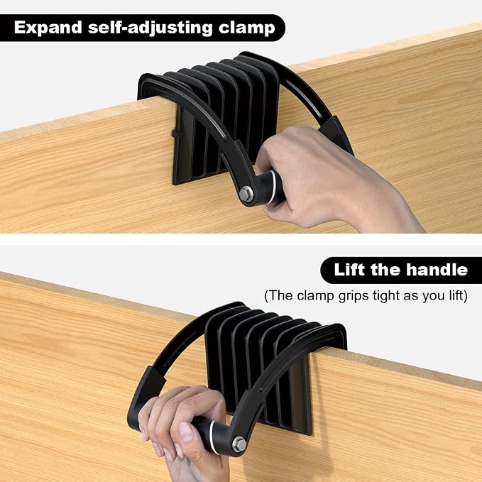 FivePears 2 PCS Professional Panel and Plywood Carrier, Plywood Lifting Tool and Drywall Carrying Tool, One Person Drywall Carrier Handle, Single Hand Clamp Lift Tool for Sheet Board, Padded, Drywall