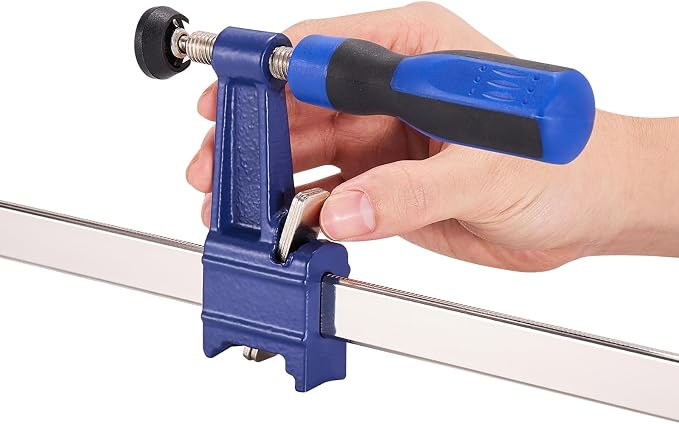 VEVOR Bar Clamps for Woodworking, 4-Pack 36 inch Opening, Lockable F-Clamp with 600 lbs Load Limit, 2-1/2 inch Depth, Cast Iron and Carbon Steel, Easy to Use, Wood Clamps for Woodworking Metal Working